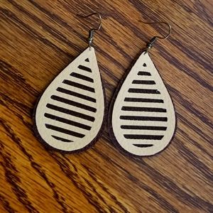 Faux Leather Earrings